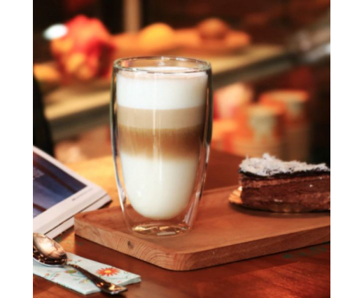 Mug double paroi isolé en verre