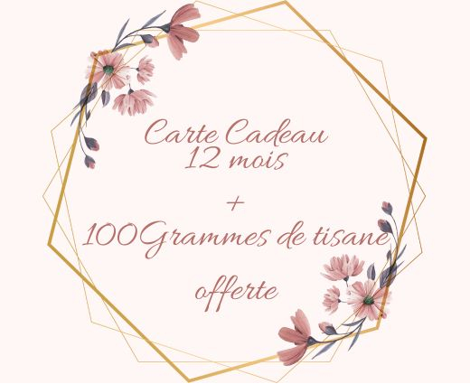 Carte Cadeau 12 mois 